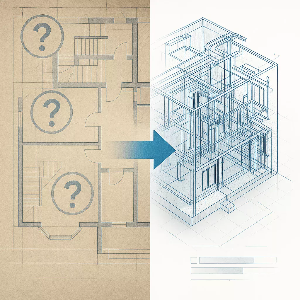 Conversia point cloud to BIM: soluții pentru provocările proiectelor de renovare