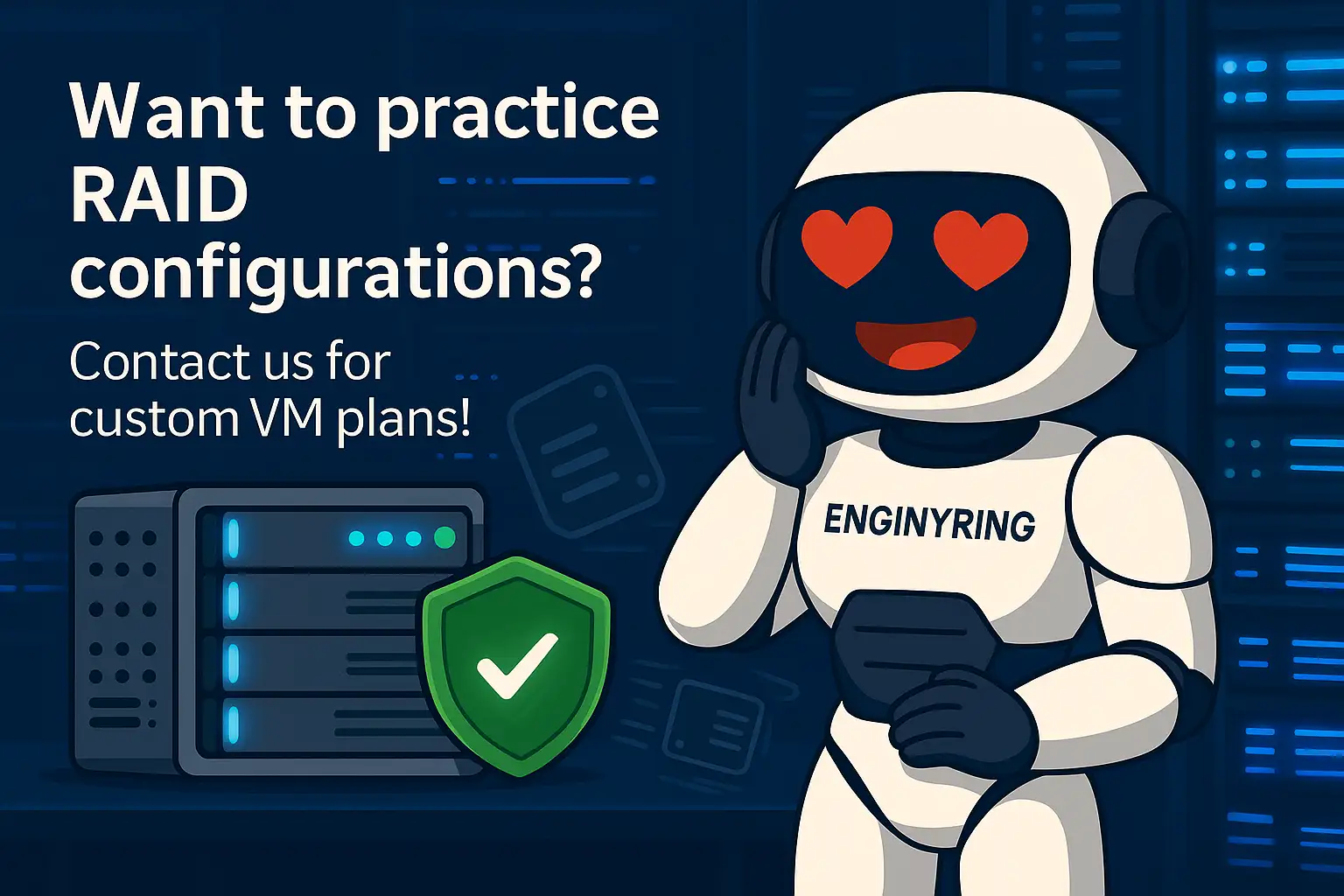 Need a Virtual Server for RAID? Check out our plans!